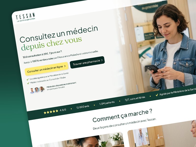 Refonte de la homepage — parcours téléconsultation