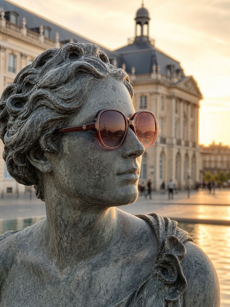 Les statues de Bordeaux portent des lunettes — clin d'œil local