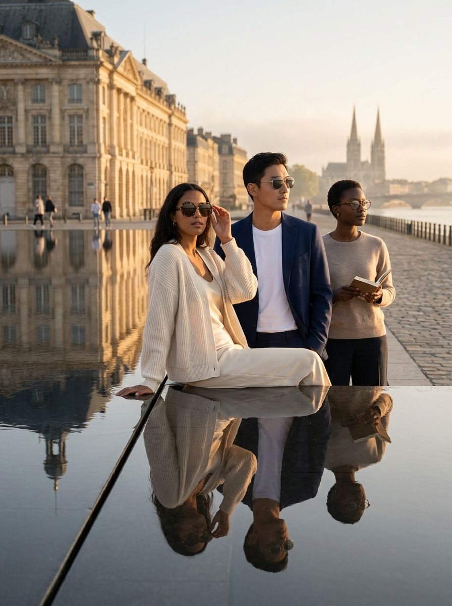 Série lifestyle sur les quais — cadrages social-first