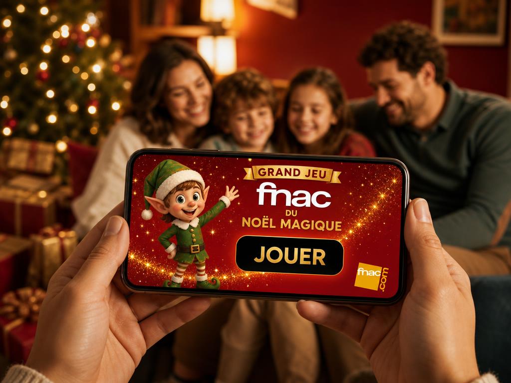 Mise en situation — le jeu Fnac Noël Magique partagé en famille